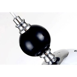 Modern Contemporary Chrome Metal Pendant Light