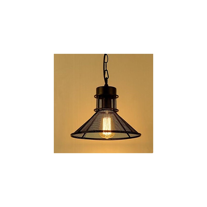 American Cafe Terrace Fashion Black Umbrella Grid Droplight