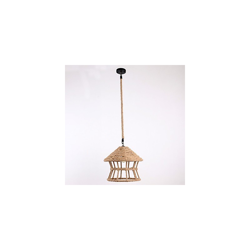 Rope 1 Light Pendant Light Contemporary Country