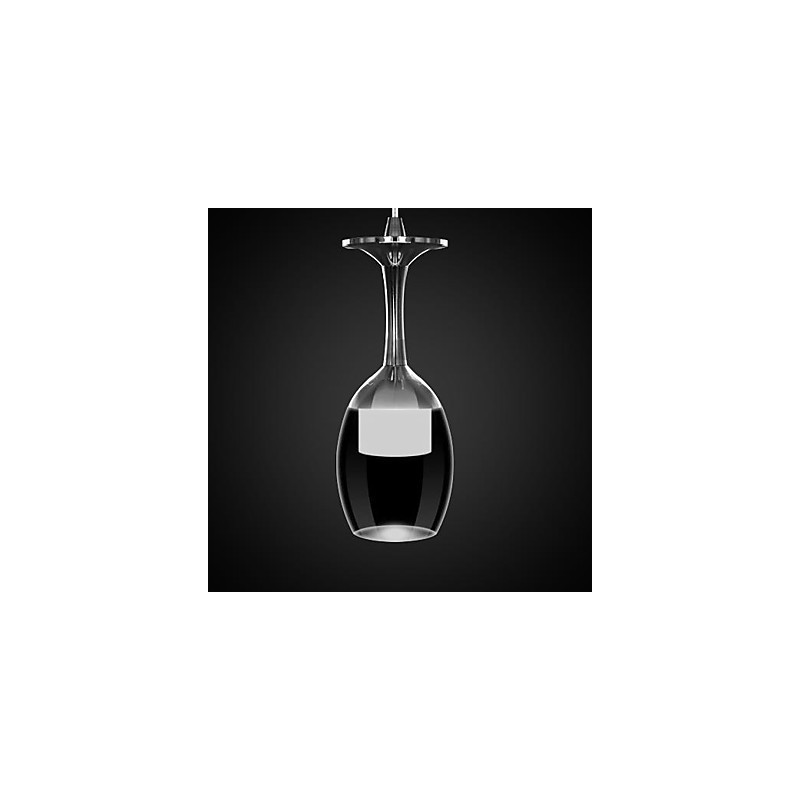 Modern Contemporary Chrome Metal Pendant Light