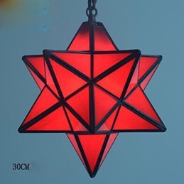 30CM Artistic Individuality Creative Porch Modern Stars Droplight Lamp