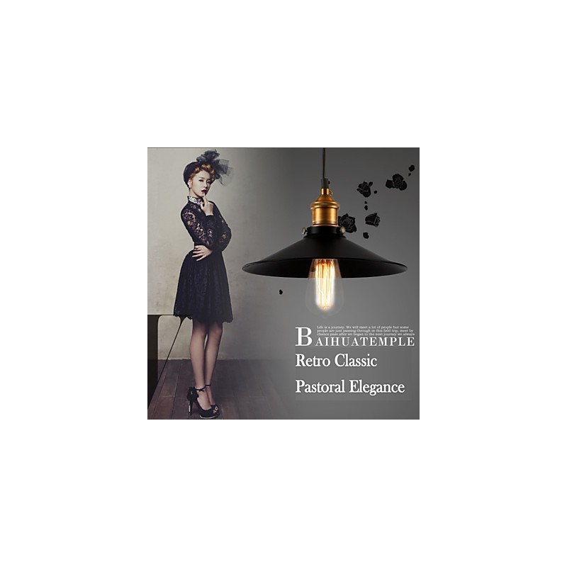 European Style Retro Classic Pendant Light Metal Art Droplight Give Bulb Diameter