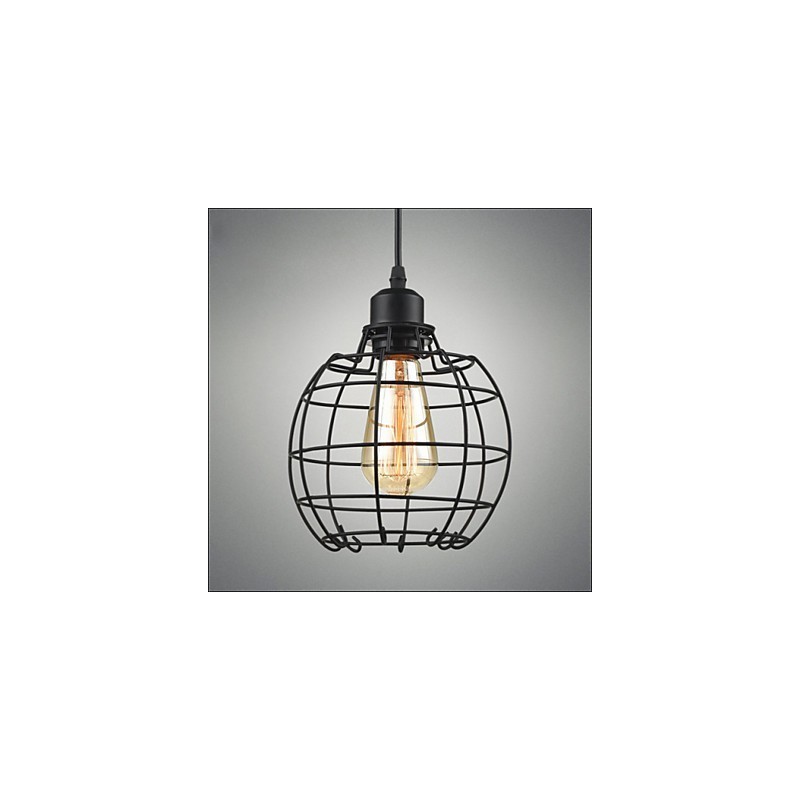 Edison Pendant Light Chandelier Wire Cage Hanging Ceiling Lampshade