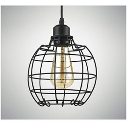 Edison Pendant Light Chandelier Wire Cage Hanging Ceiling Lampshade