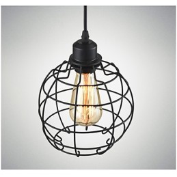 Edison Pendant Light Chandelier Wire Cage Hanging Ceiling Lampshade