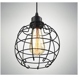 Edison Pendant Light Chandelier Wire Cage Hanging Ceiling Lampshade