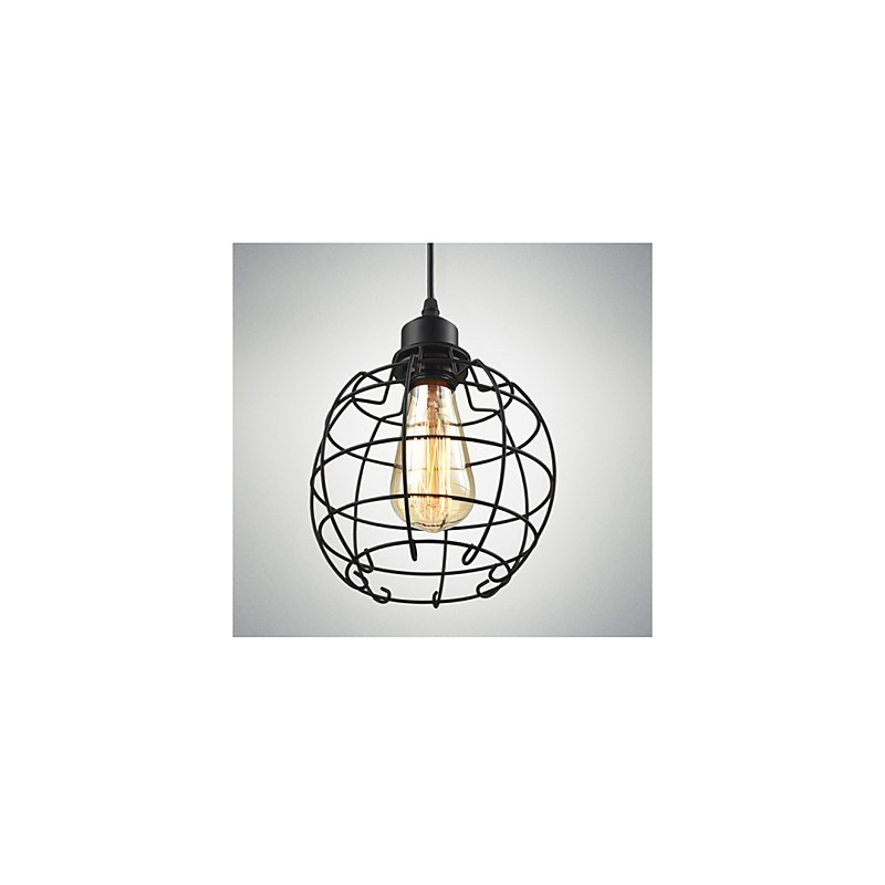 Edison Pendant Light Chandelier Wire Cage Hanging Ceiling Lampshade