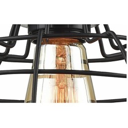 Edison Pendant Light Chandelier Wire Cage Hanging Ceiling Lampshade