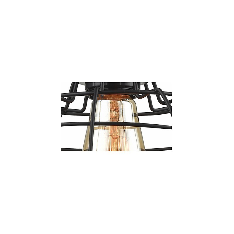 Edison Pendant Light Chandelier Wire Cage Hanging Ceiling Lampshade