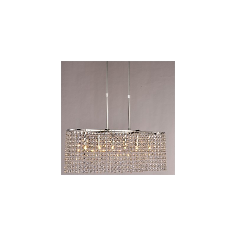 Modern Contemporary Crystal Electroplated Pendant Light