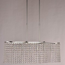 Modern Contemporary Crystal Electroplated Pendant Light