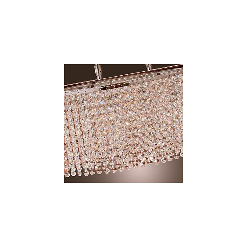 Modern Contemporary Crystal Electroplated Pendant Light