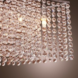 Modern Contemporary Crystal Electroplated Pendant Light