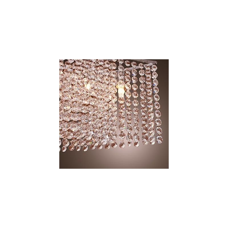 Modern Contemporary Crystal Electroplated Pendant Light