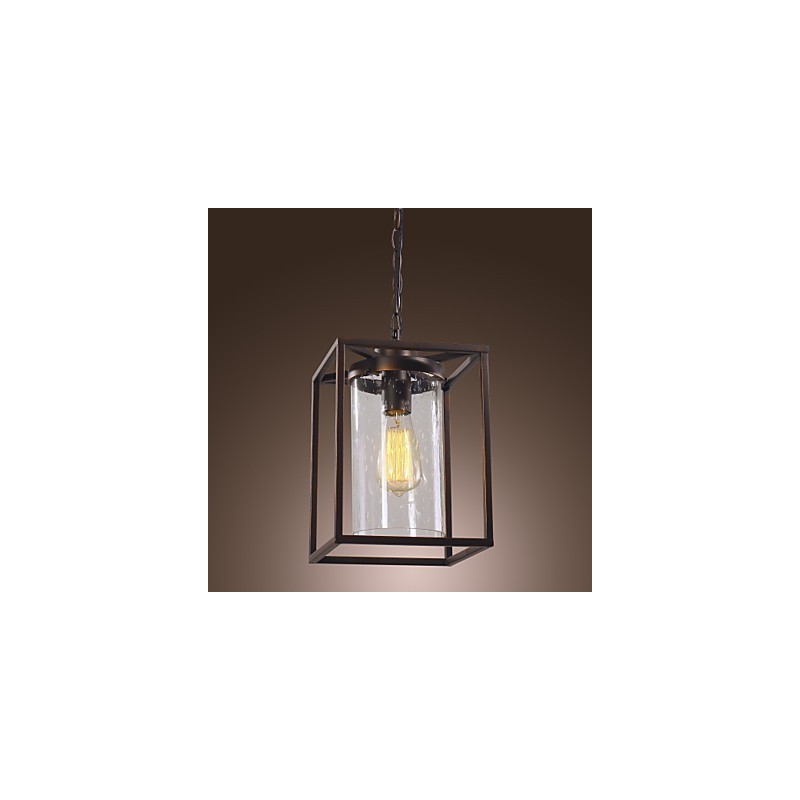 Traditional Classic Vintage Lantern Mini Style Electroplated Pendant Light Dining