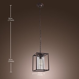 Traditional Classic Vintage Lantern Mini Style Electroplated Pendant Light Dining