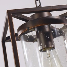 Traditional Classic Vintage Lantern Mini Style Electroplated Pendant Light Dining