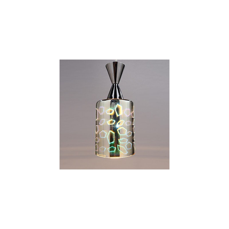 Dream laser Engraving Chrome Plated pendant lamp