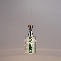 Dream laser Engraving Chrome Plated pendant lamp
