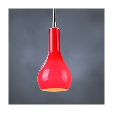 Modern Contemporary Mini Style Chrome Metal Pendant Light