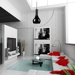 Modern Contemporary Mini Style Chrome Metal Pendant Light