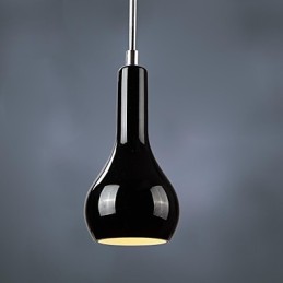 Modern Contemporary Mini Style Chrome Metal Pendant Light