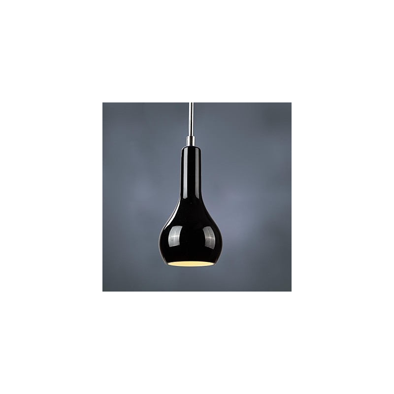 Modern Contemporary Mini Style Chrome Metal Pendant Light