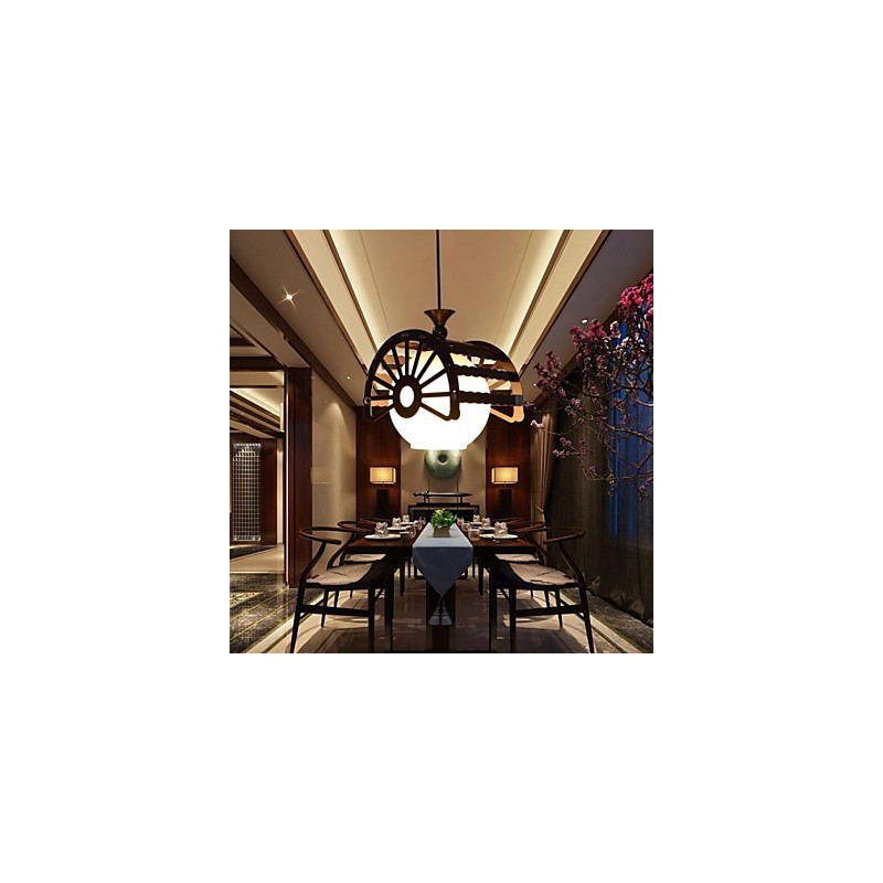 Modern Retro Style Of The Ancients For Classic Wooden Chandelier Lamp Lighting