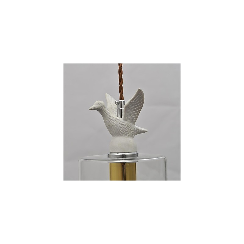 Creative bird Glass Chandelier Pendant Light with Glass Shade