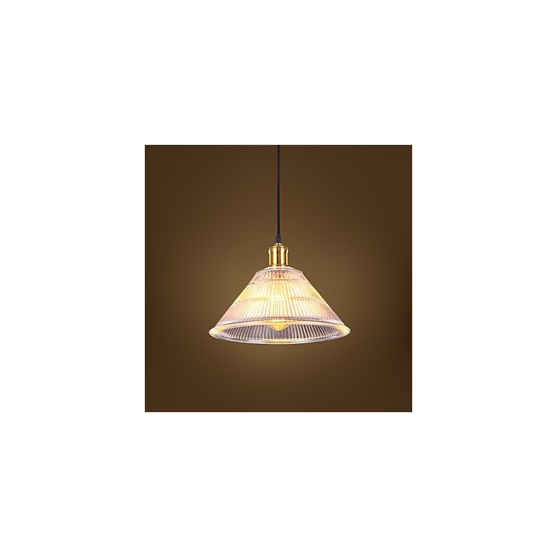 Contracted American Rural Industrial Glass Retro Droplight Falls Lamp