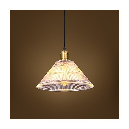Contracted American Rural Industrial Glass Retro Droplight Falls Lamp