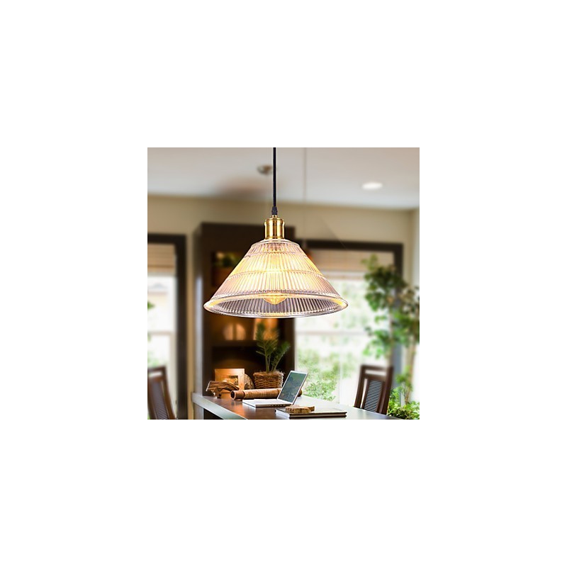 Contracted American Rural Industrial Glass Retro Droplight Falls Lamp