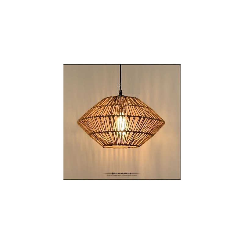 Vintage Rope Made Pendant Light with One Light