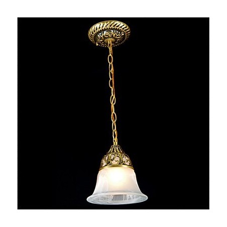 Traditional Classic Vintage Retro Bronze Metal Pendant Light