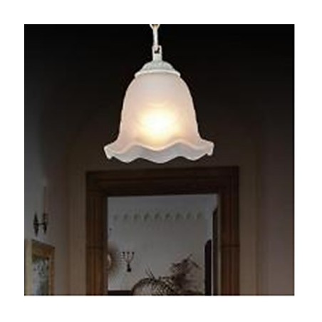 Traditional Classic Vintage Retro Painting Metal Pendant Light