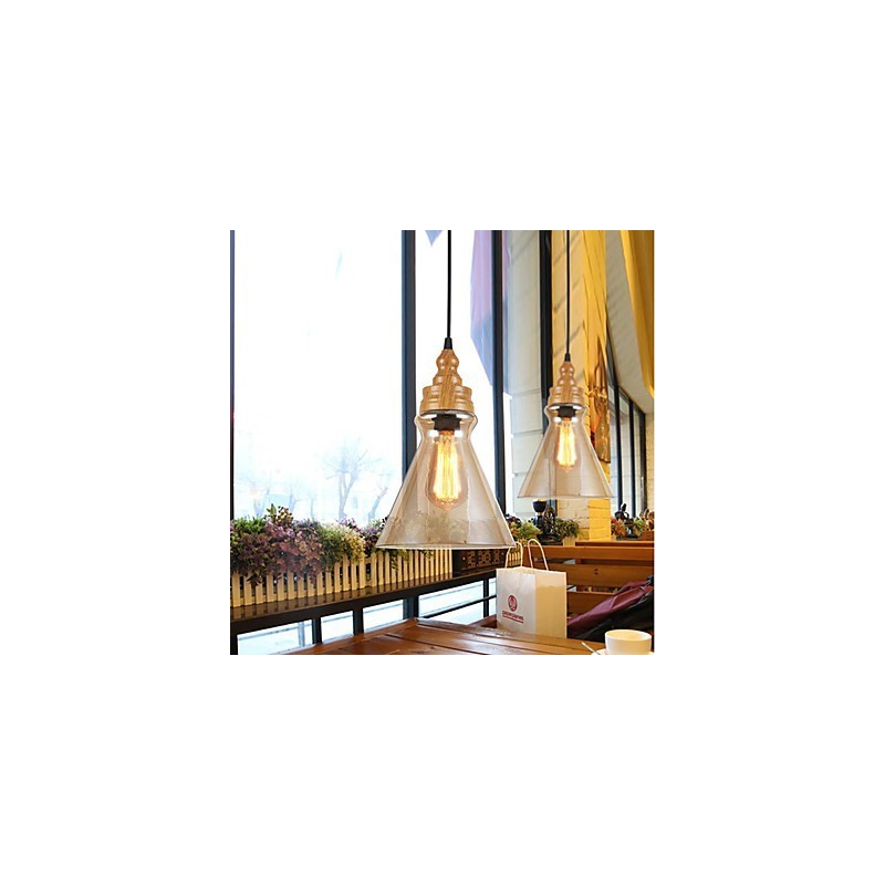 Northern American Creative Wood Grain Crystal Lamp Restoring Ancient Ways Lamp Light