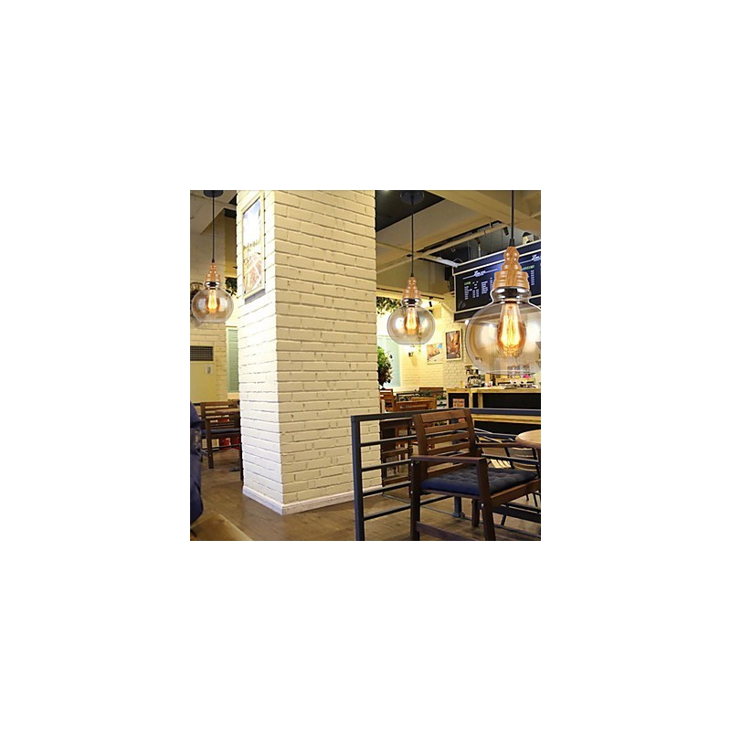 Northern American Creative Wood Grain Crystal Lamp Restoring Ancient Ways Lamp Light