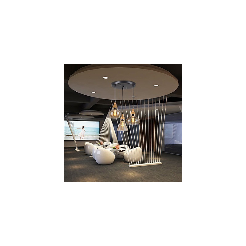 Northern American Creative Wood Grain Crystal Lamp Restoring Ancient Ways Lamp Light