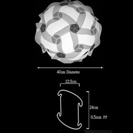 DIY Modern Pendant Ball Lamp 40cm