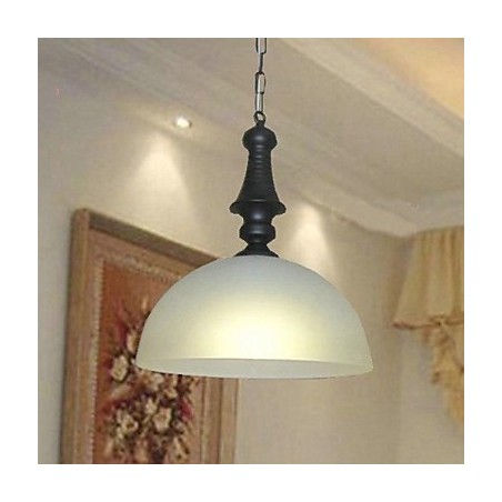 Traditional Classic Bowl Mini Style Painting Metal Pendant Light