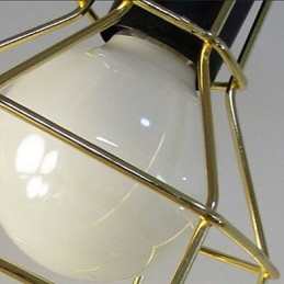 Country Electroplated Metal Pendant Light Garage