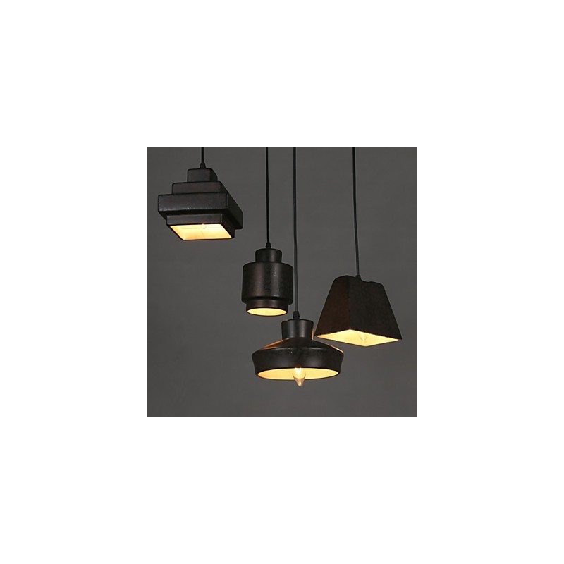 American Country Retro Glass Chandelier Rusty Sitting Droplight