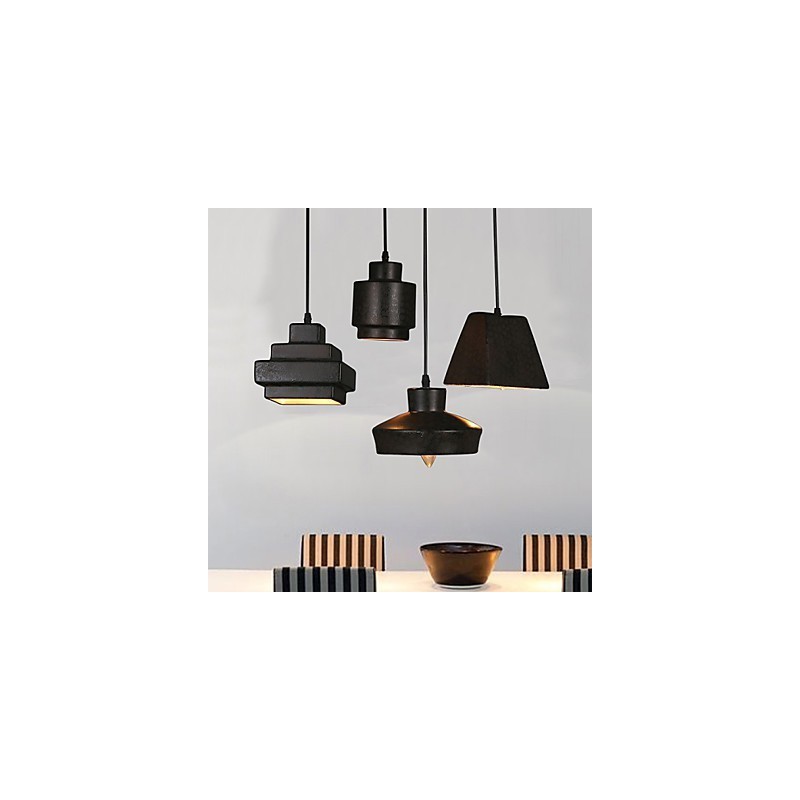 American Country Retro Glass Chandelier Rusty Sitting Droplight