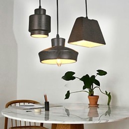 American Country Retro Glass Chandelier Rusty Sitting Droplight