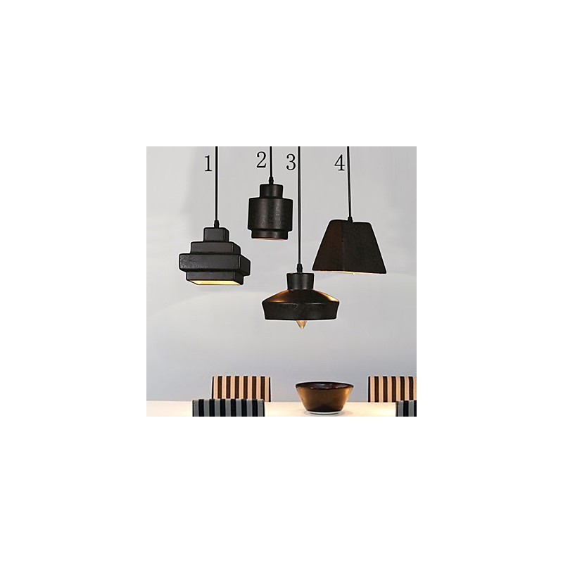 American Country Retro Glass Chandelier Rusty Sitting Droplight