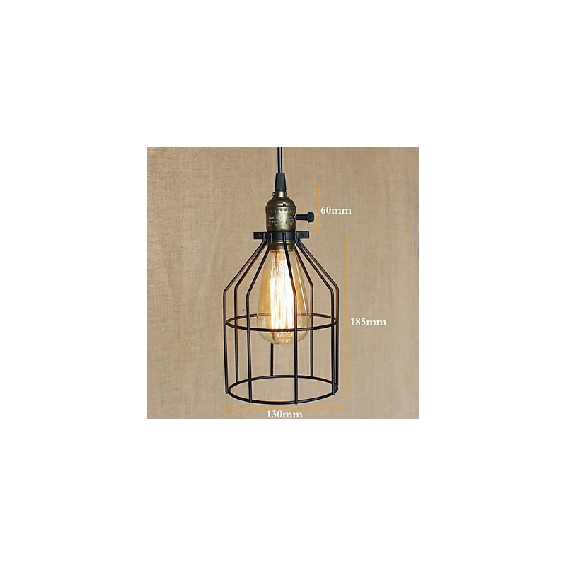 American Rural Industry Contracted Single Head Of Creative Small Hob Iron Chandelier