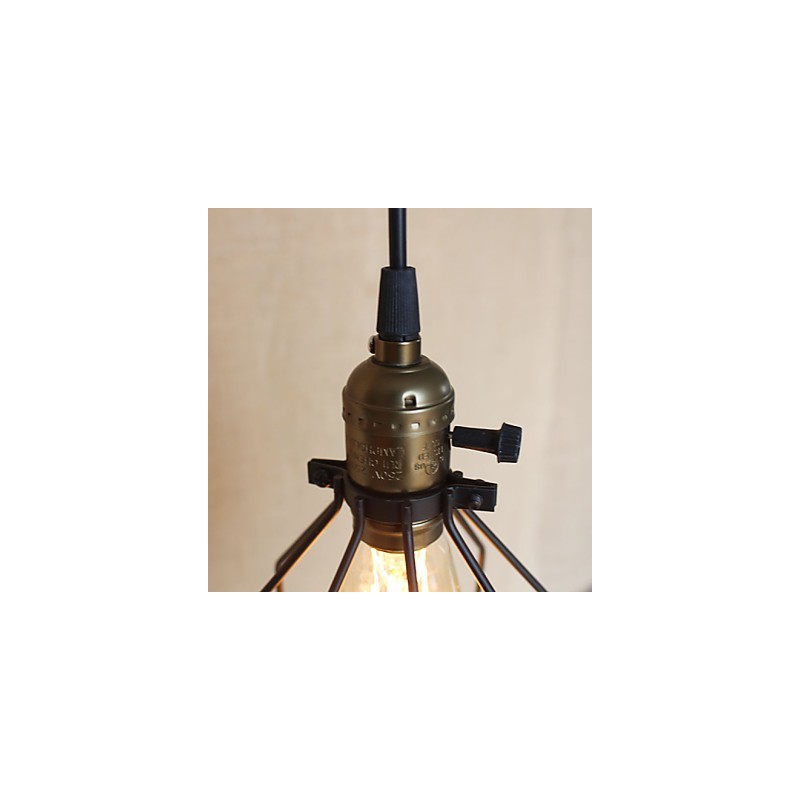 American Rural Industry Contracted Single Head Of Creative Small Hob Iron Chandelier