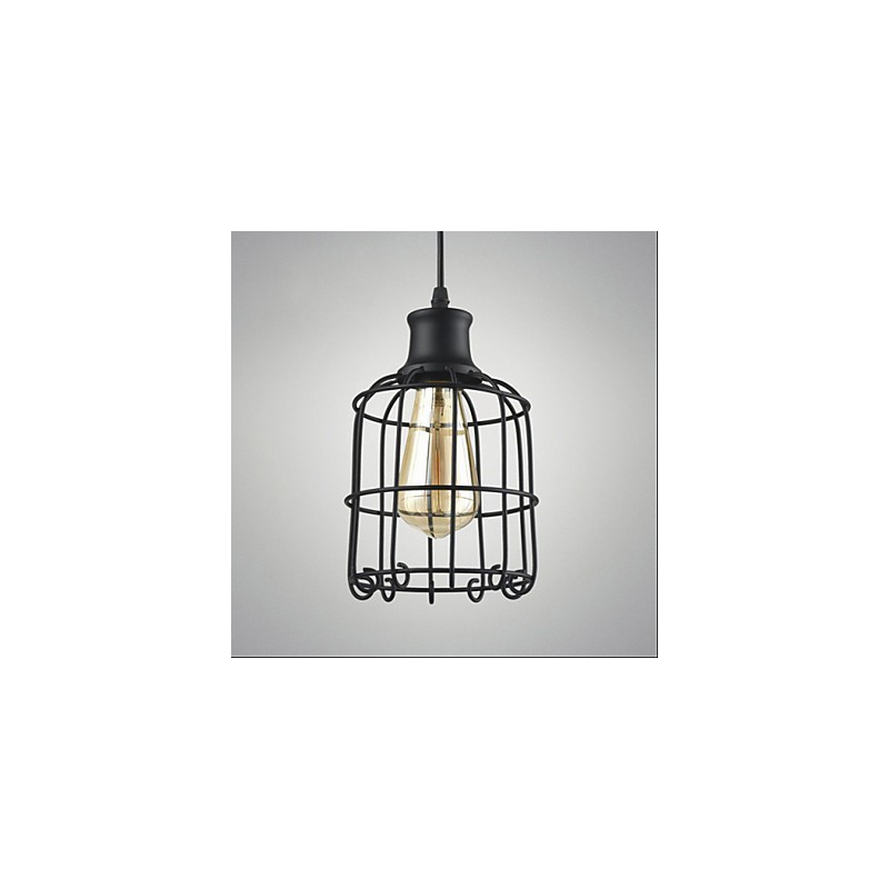 Edison Vintage Light Pendant Lamp Fixture Chandelier Cage Lampshade