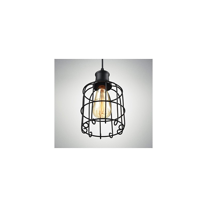 Edison Vintage Light Pendant Lamp Fixture Chandelier Cage Lampshade