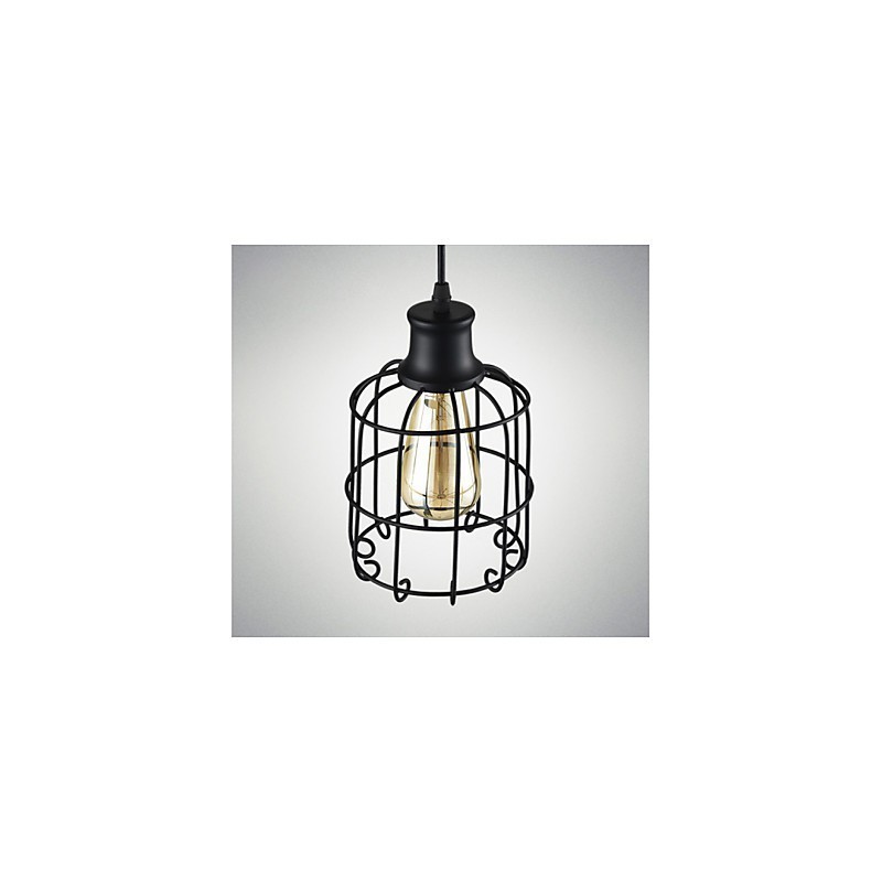 Edison Vintage Light Pendant Lamp Fixture Chandelier Cage Lampshade